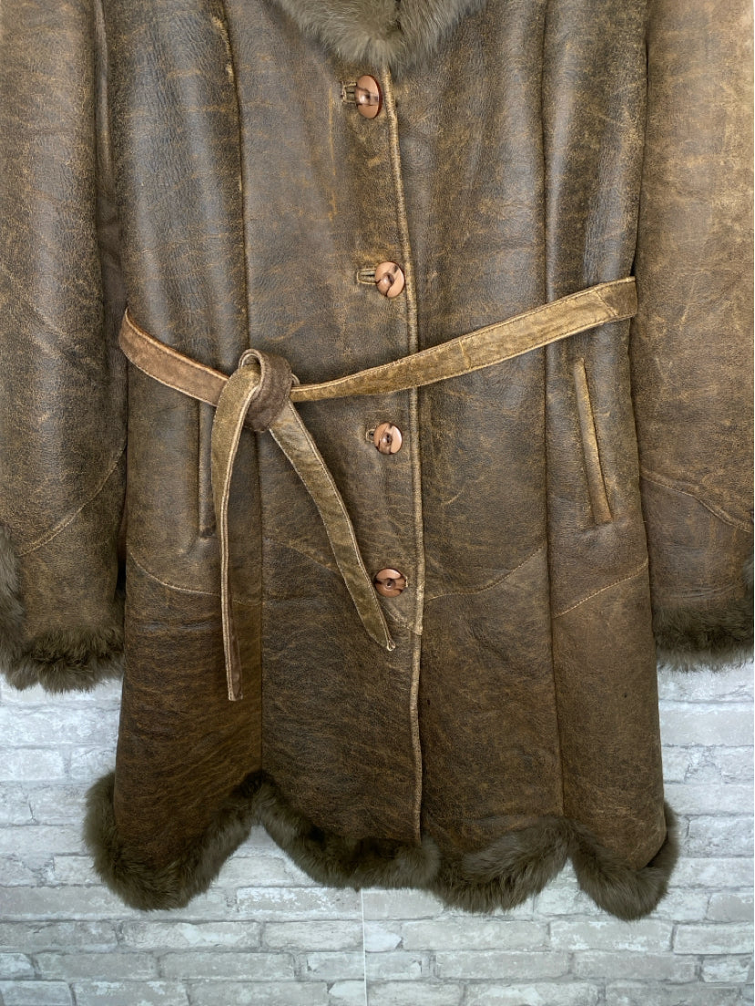 Knoles & Carter Size XL Brown Coat