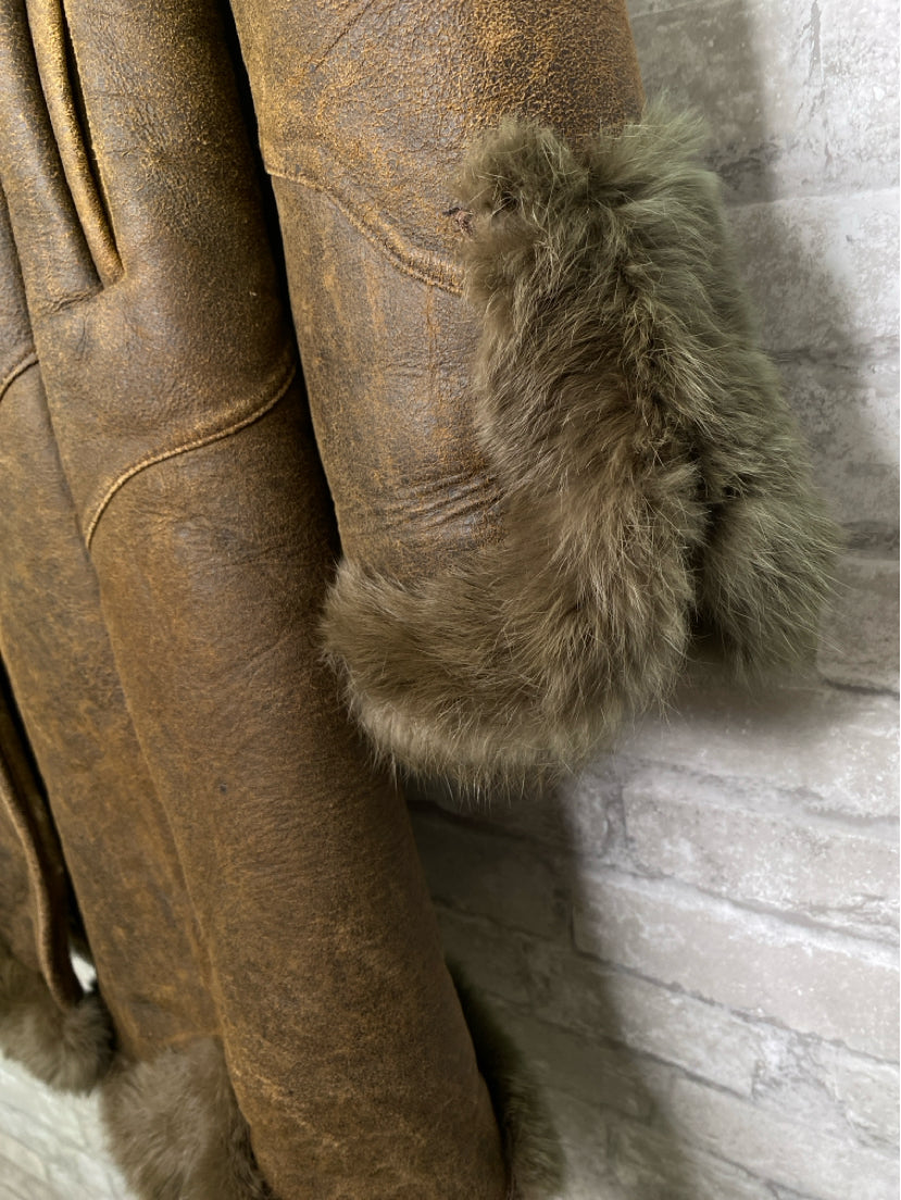 Knoles & Carter Size XL Brown Coat