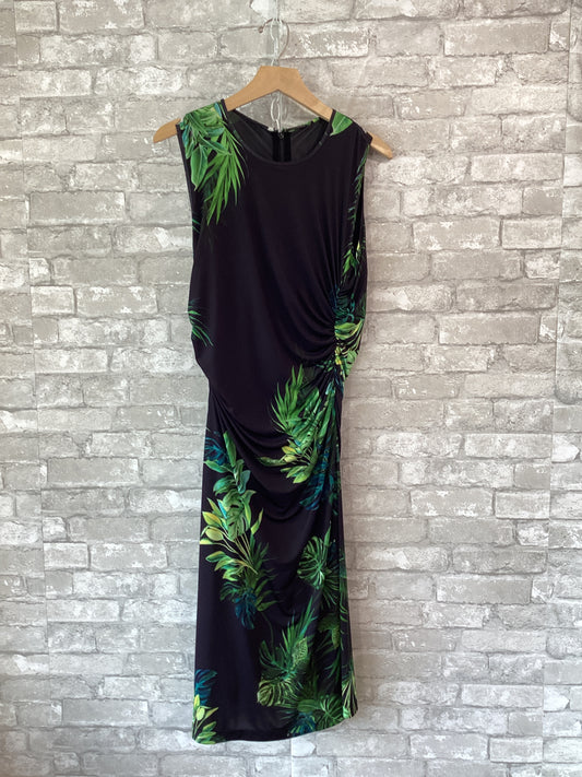 Elie Tahari Size L Black/Green Dress