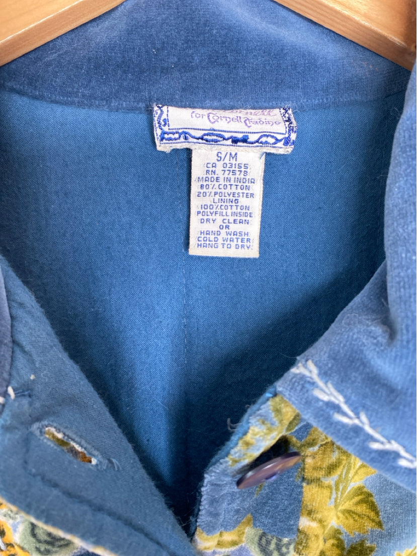 April Cornell Size S/M Blue/Olive/Yellow Jacket (Outdoor)