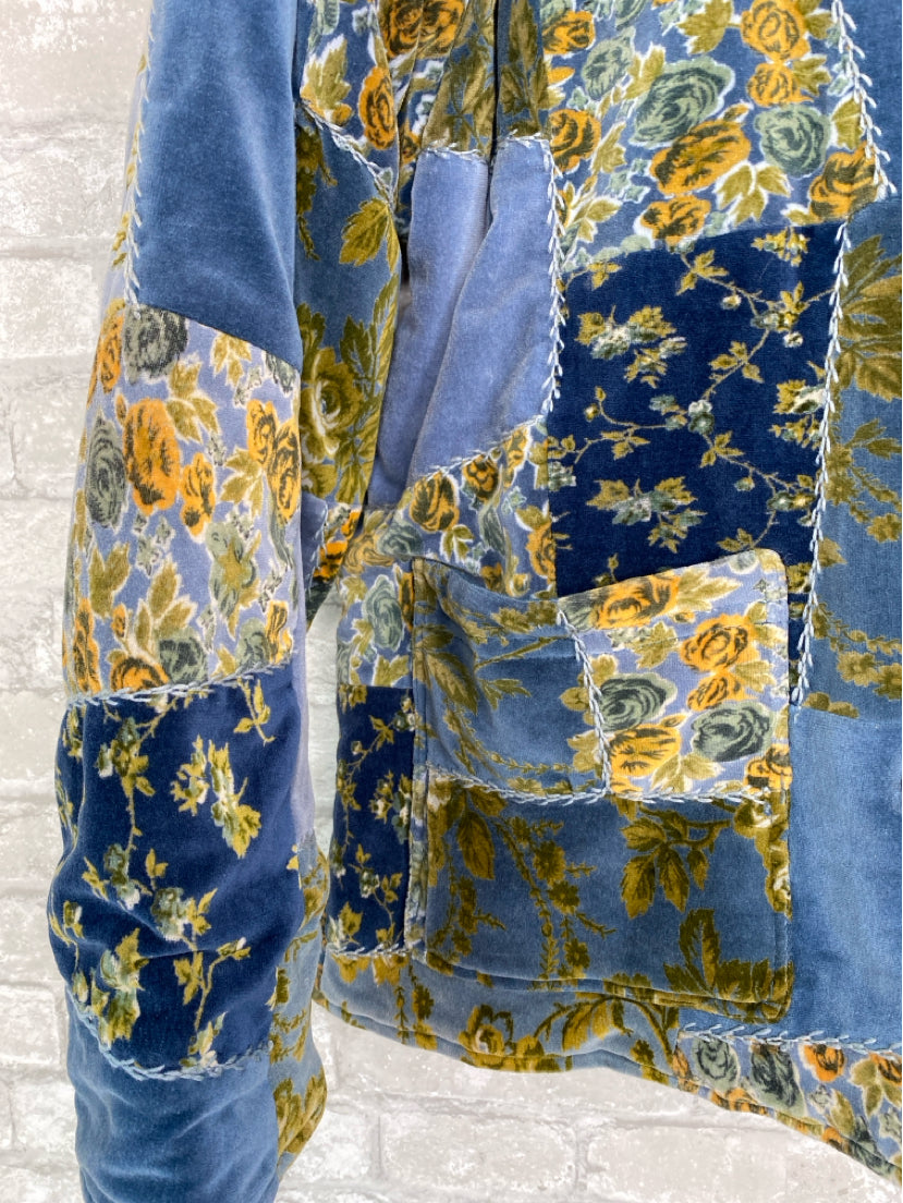April Cornell Size S/M Blue/Olive/Yellow Jacket (Outdoor)
