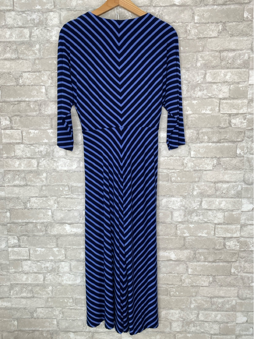 Lauren Size 4 Navy, Periwinkle Dress
