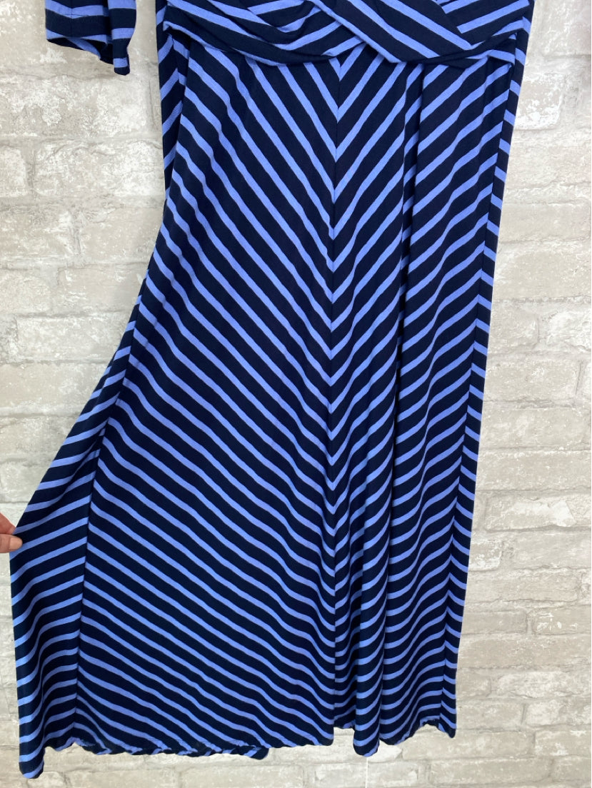 Lauren Size 4 Navy, Periwinkle Dress