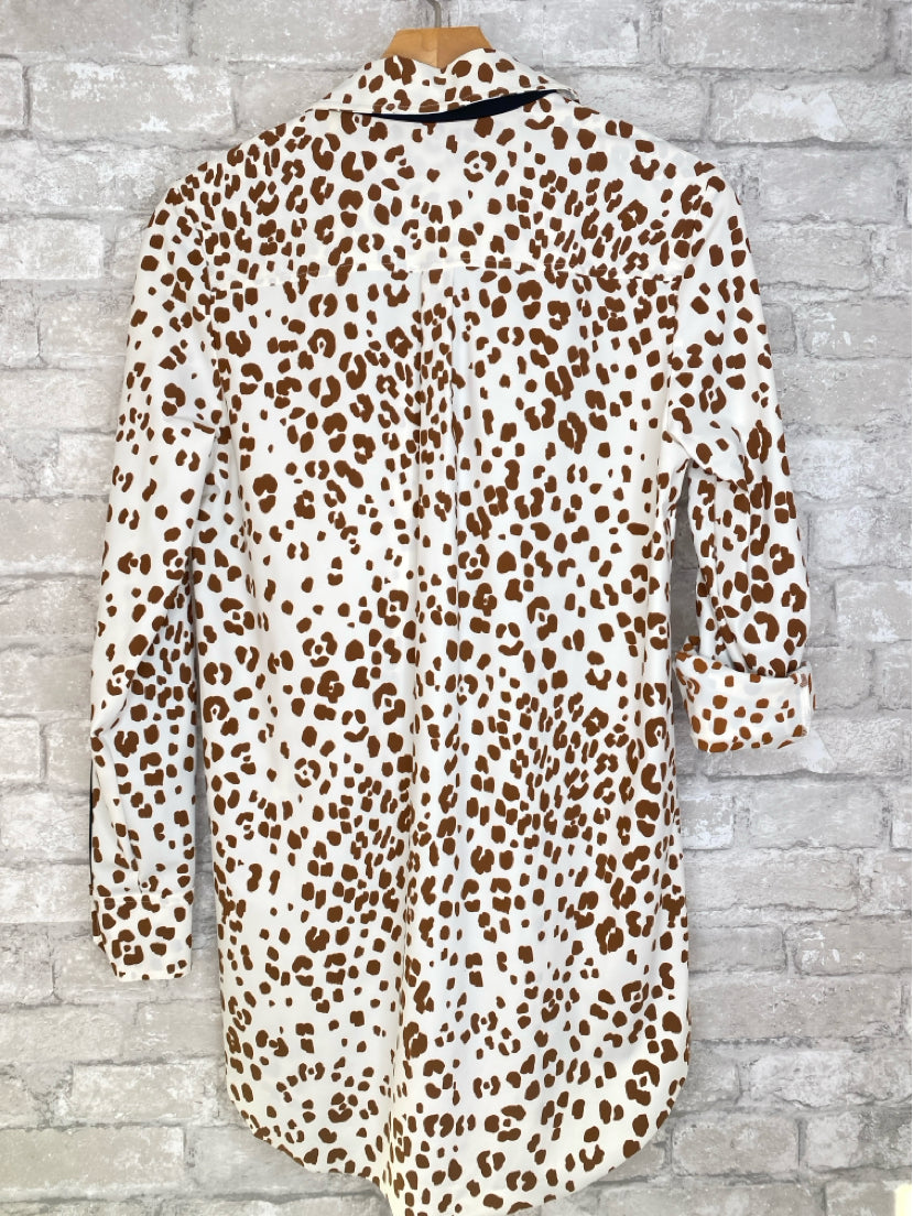 Lysse Size XS white/brown Button Down
