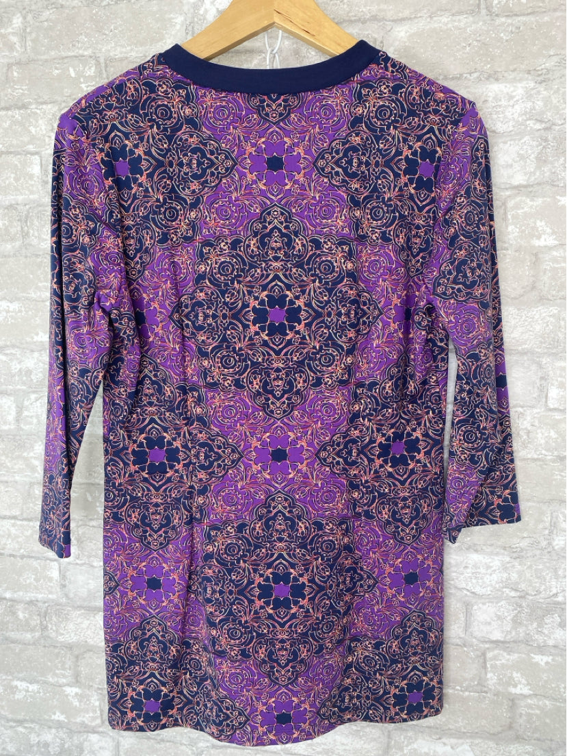 J McLaughlin Size S purple/navy Tunic
