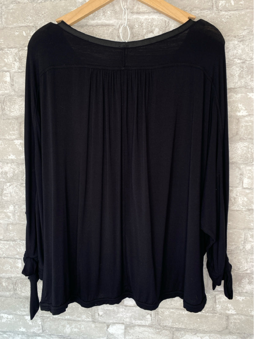 Free People Size L Black Shirt