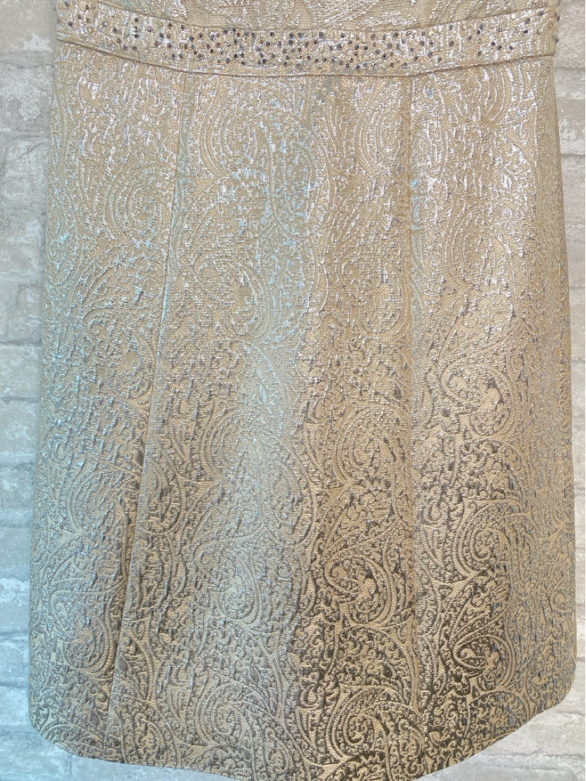 Kay Unger Size S/4 Champagne Dress