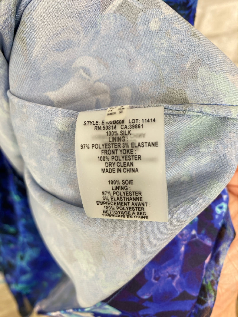 Elie Tahari Size 2 Blue, Green, Navy Dress
