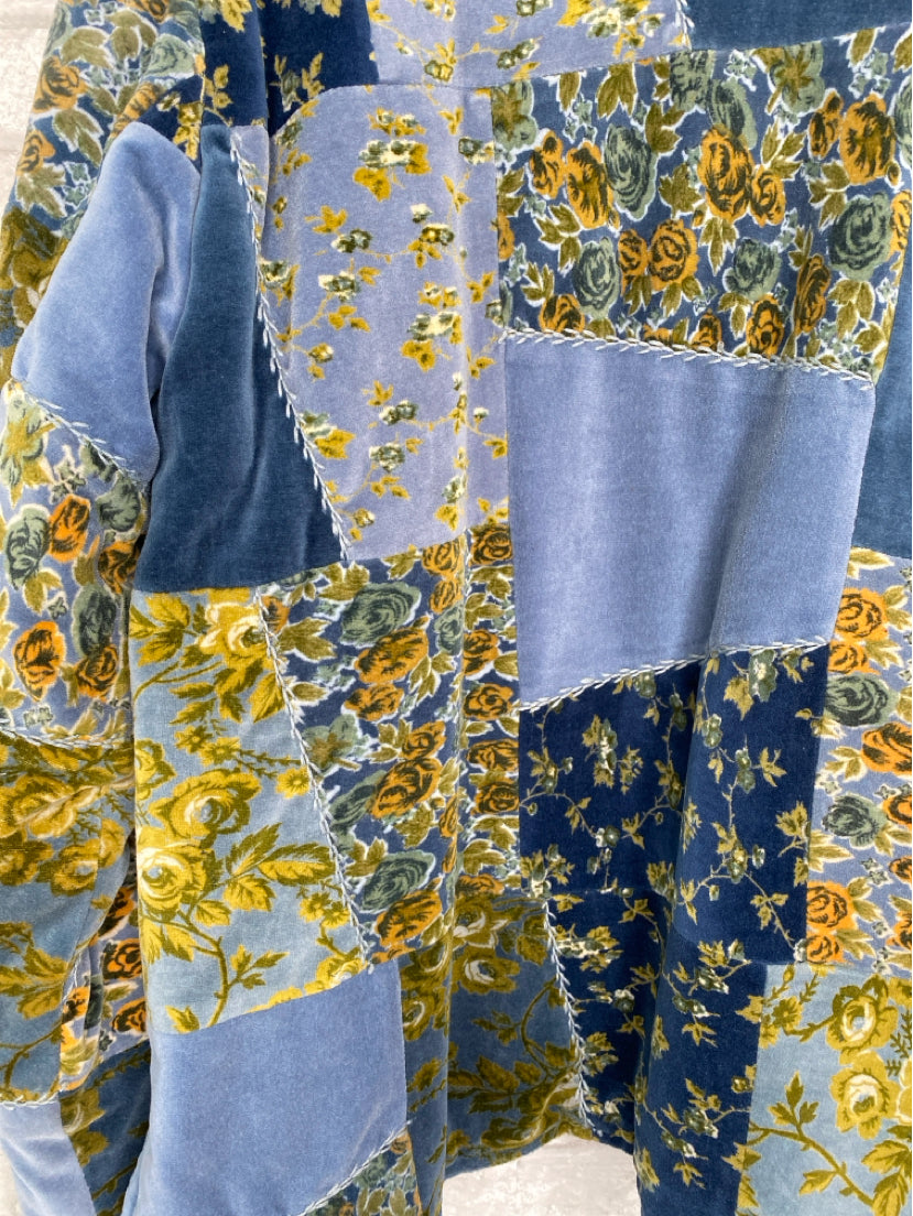 April Cornell Size S/M Blue/Olive/Yellow Jacket (Outdoor)