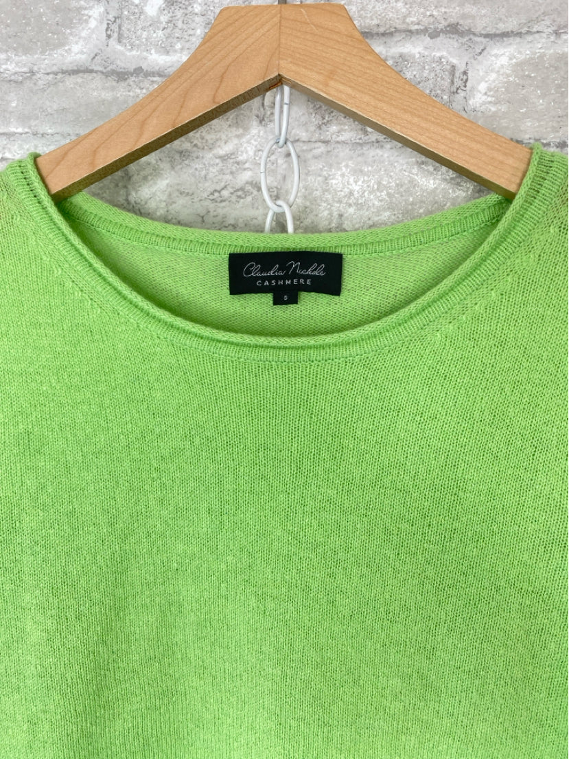 Claudia Nichole Size S Chartreuse Sweater