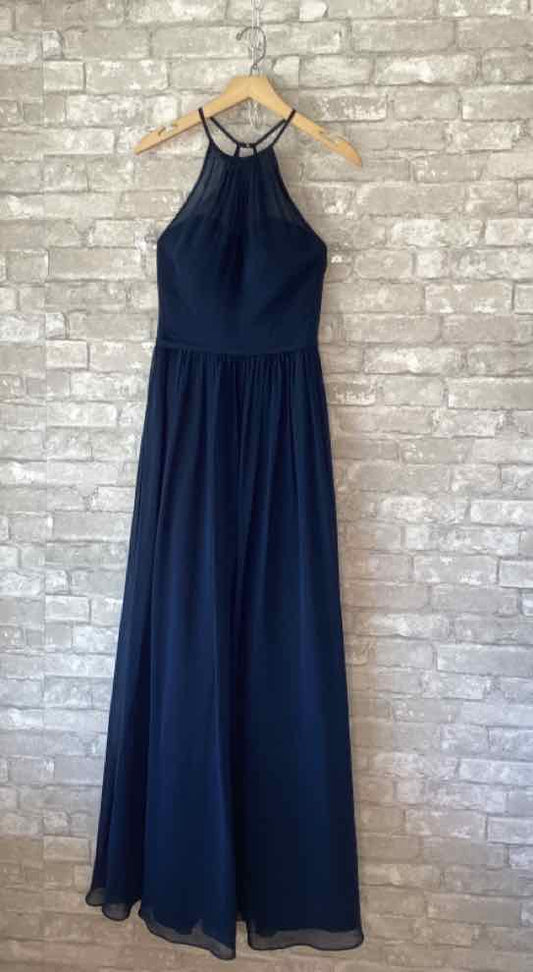 Azazie Size 4 Navy Dress Top