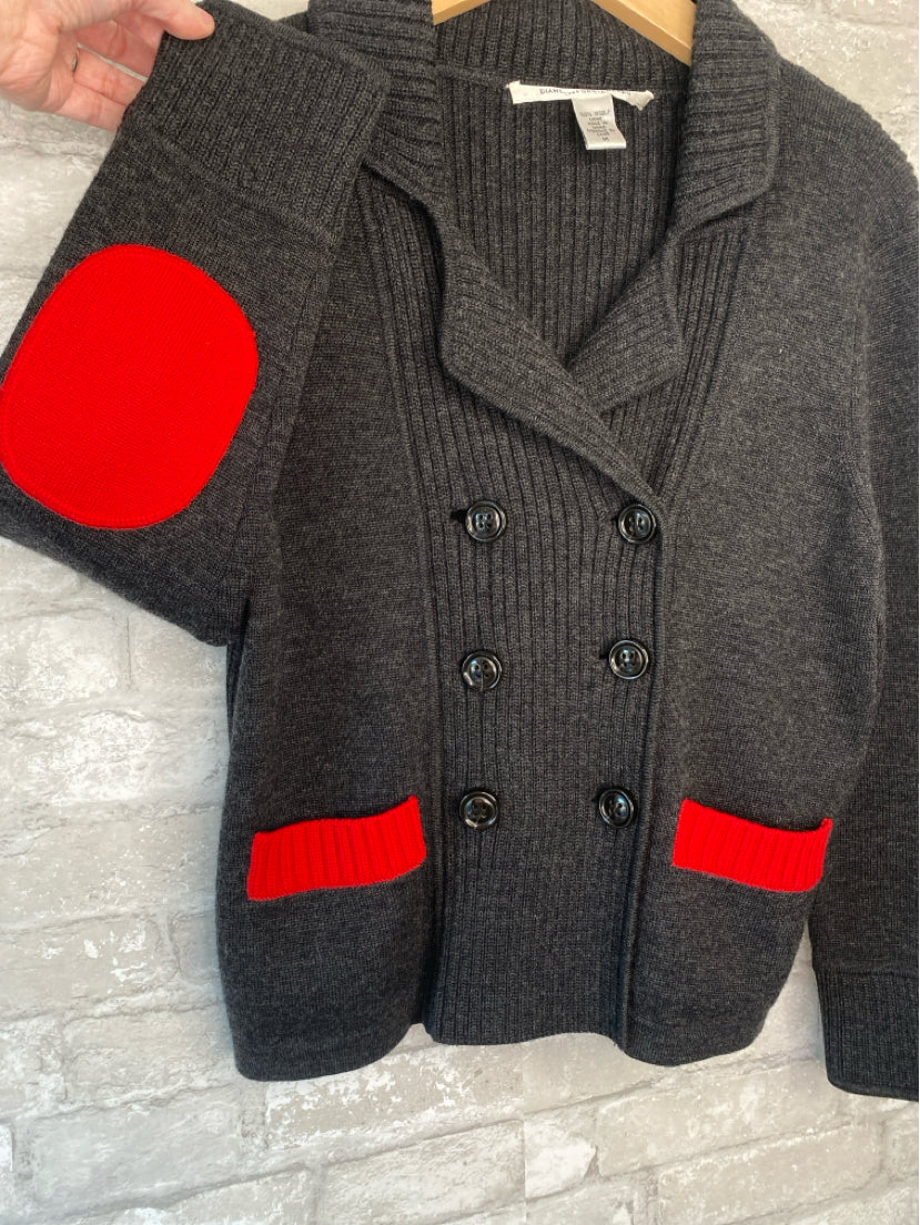 Diane Von Furst Size M Grey/Red swacket