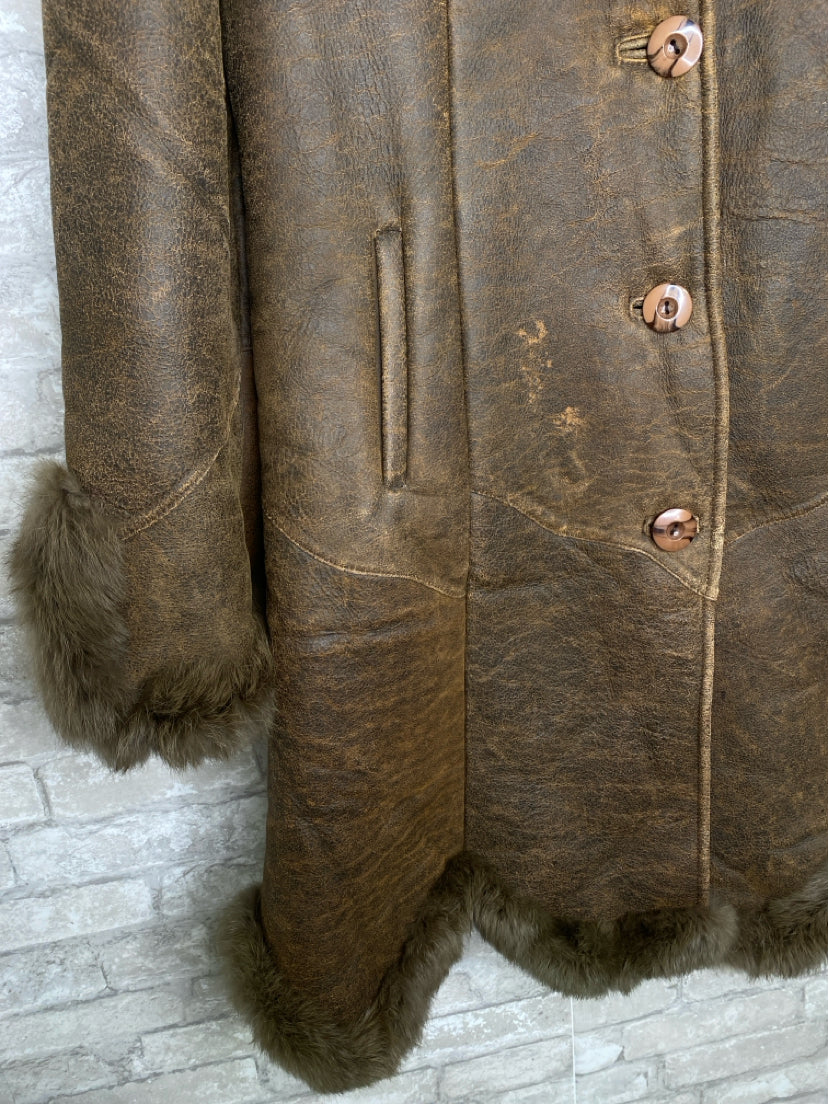 Knoles & Carter Size XL Brown Coat