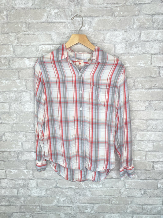 Levi's Size S White/Grey/Pink Shirt
