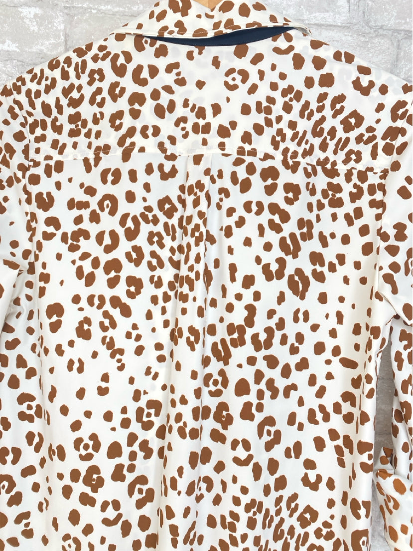 Lysse Size XS white/brown Button Down