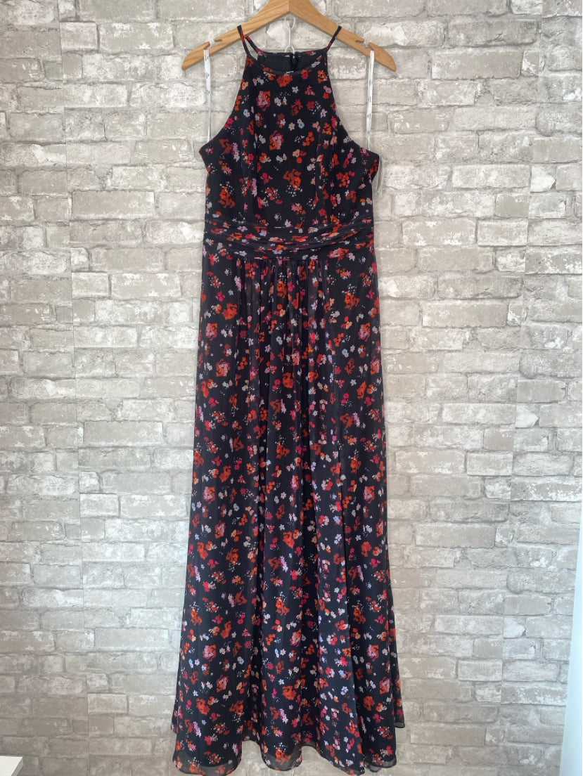 David's Bridal Size 10 Black/Multi Maxi Dress ReStyle Consign David's Bridal Size 10 Black/Multi Maxi Dress ReStyle Consign
