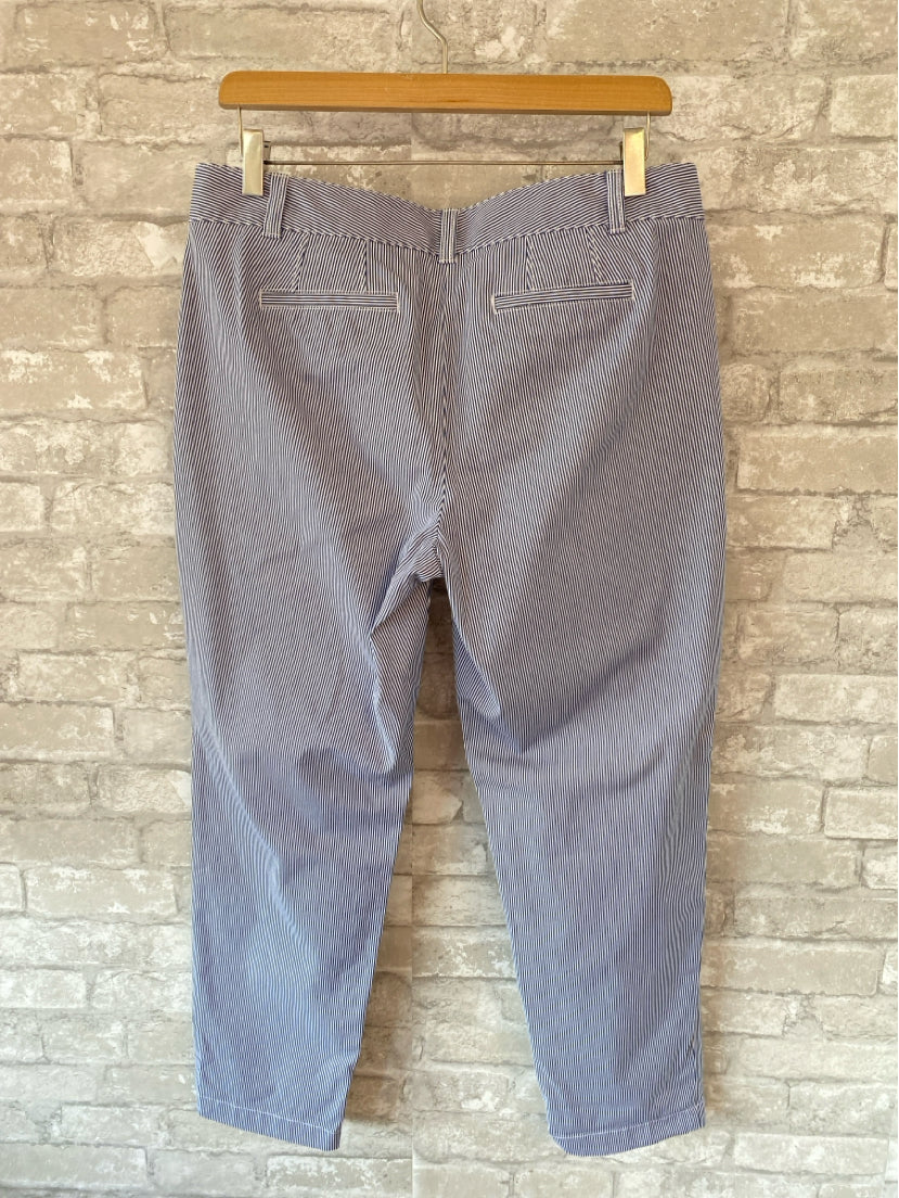 Talbots Size 10P Blue/White Pants