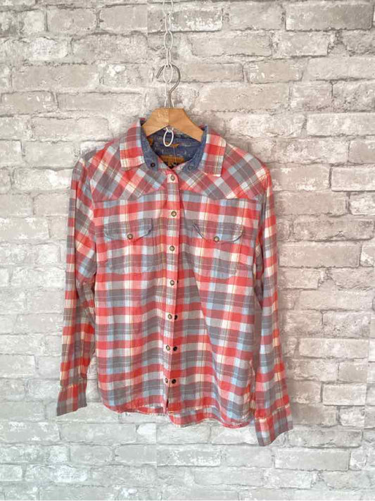 BEA Size S Pink/blue/grey Button Down