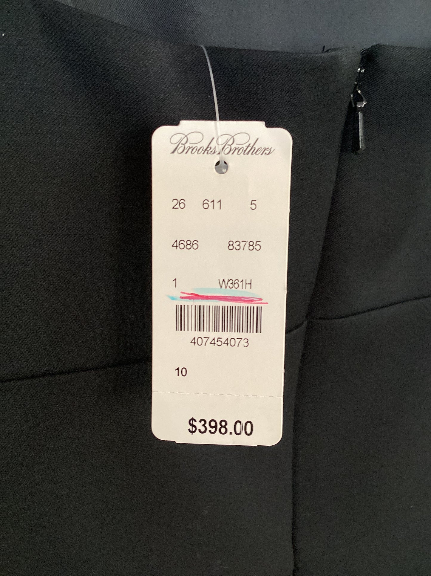 Brooks Brothers Size M/10 Black Dress