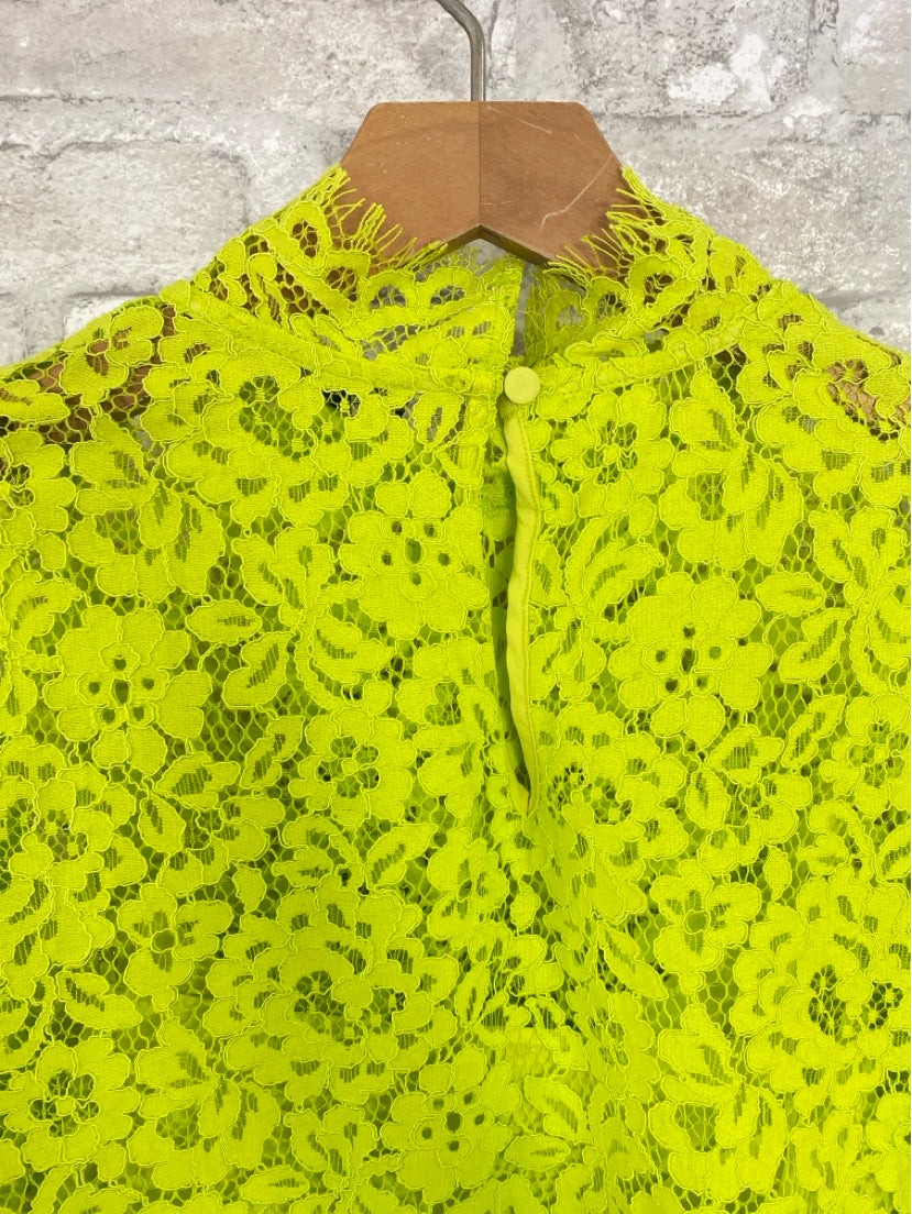 J Crew Size S Neon Green Shirt