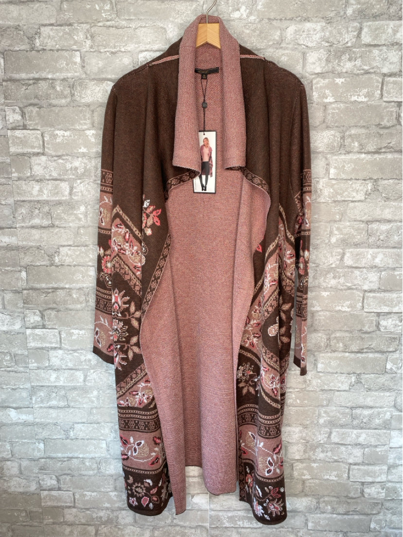 Maxsport Size XL Brown/Mauve/Gold Sweater