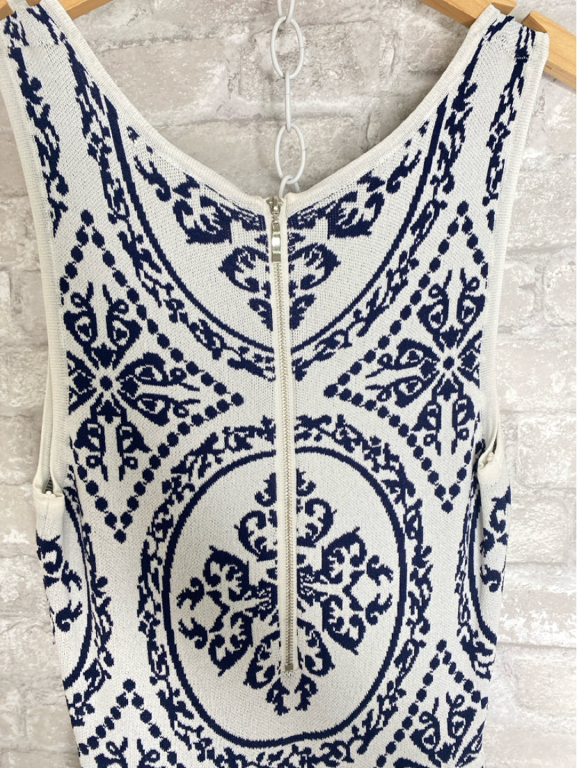 Romeo & Juliet Size S White/navy Dress