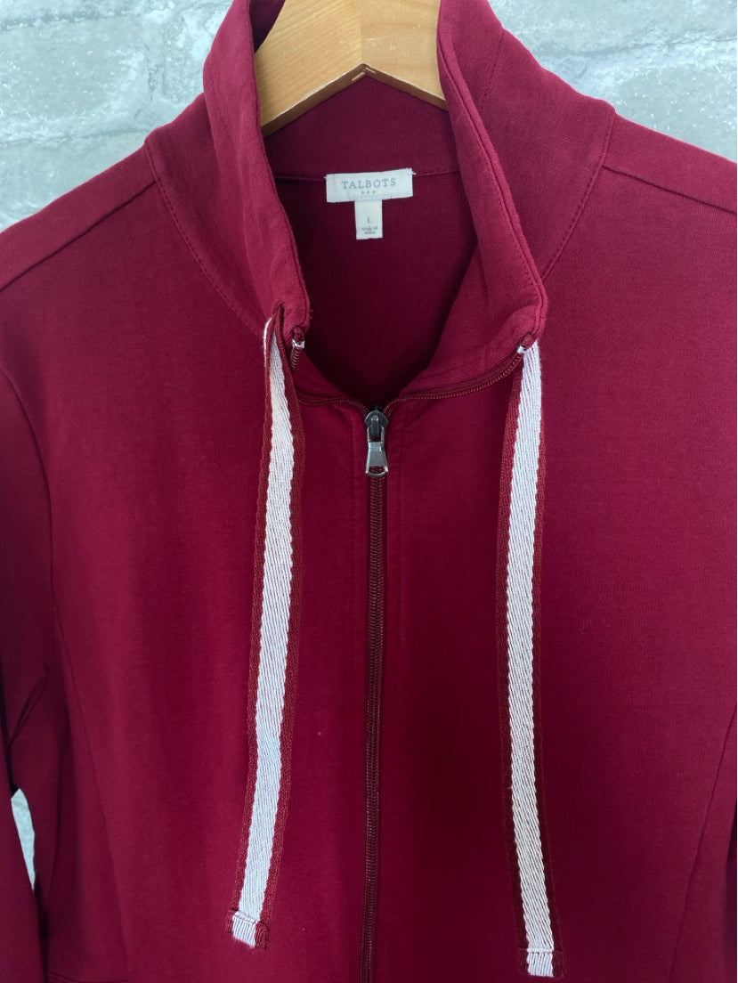 Talbots Size L Marroon Jacket