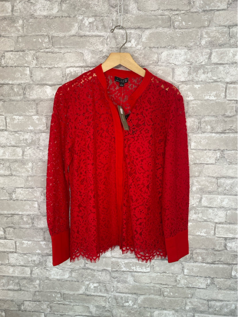 J Crew Size S Red Shirt