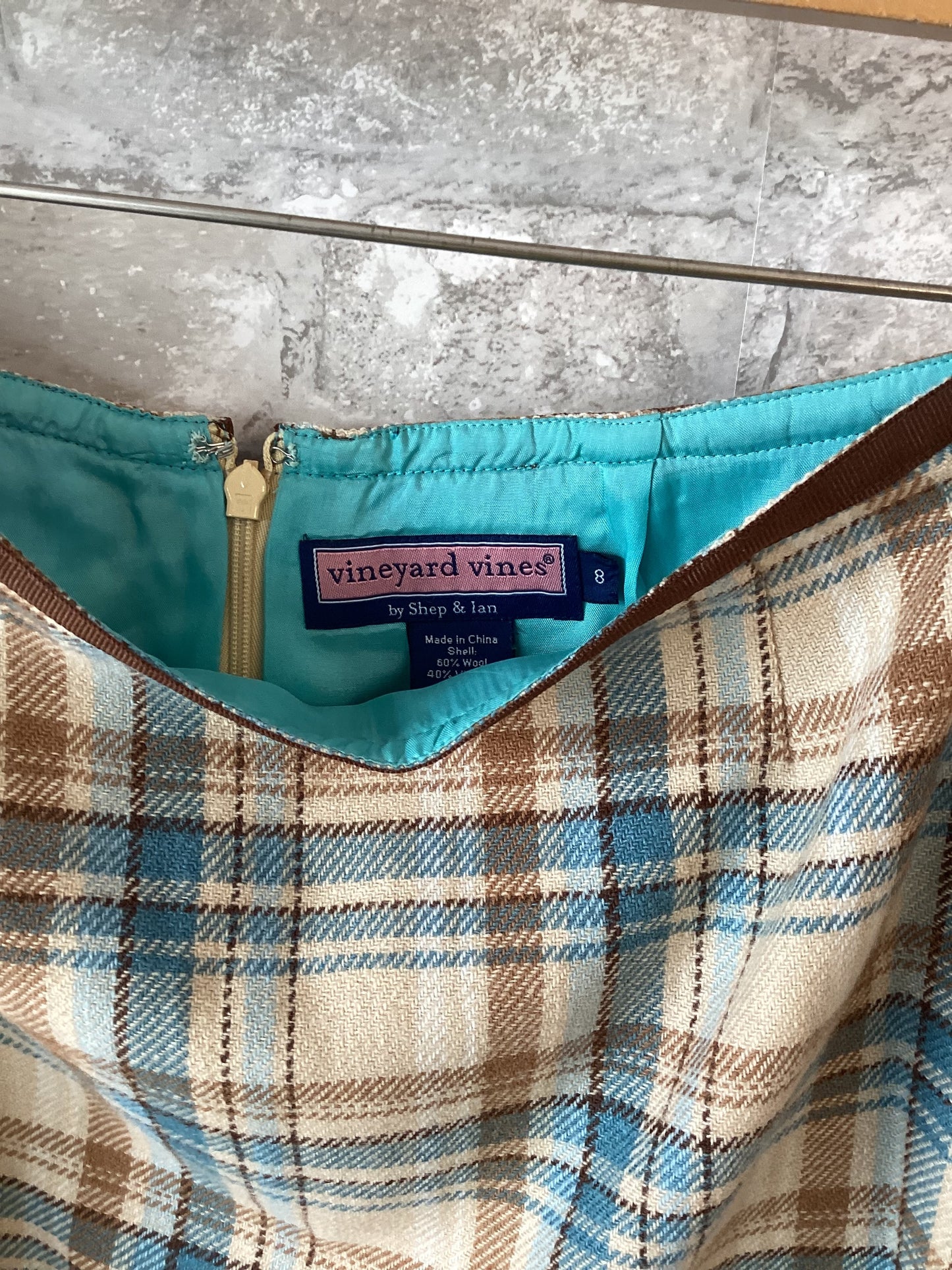 M/8 - Vineyard Vines Wool Plaid Skirt