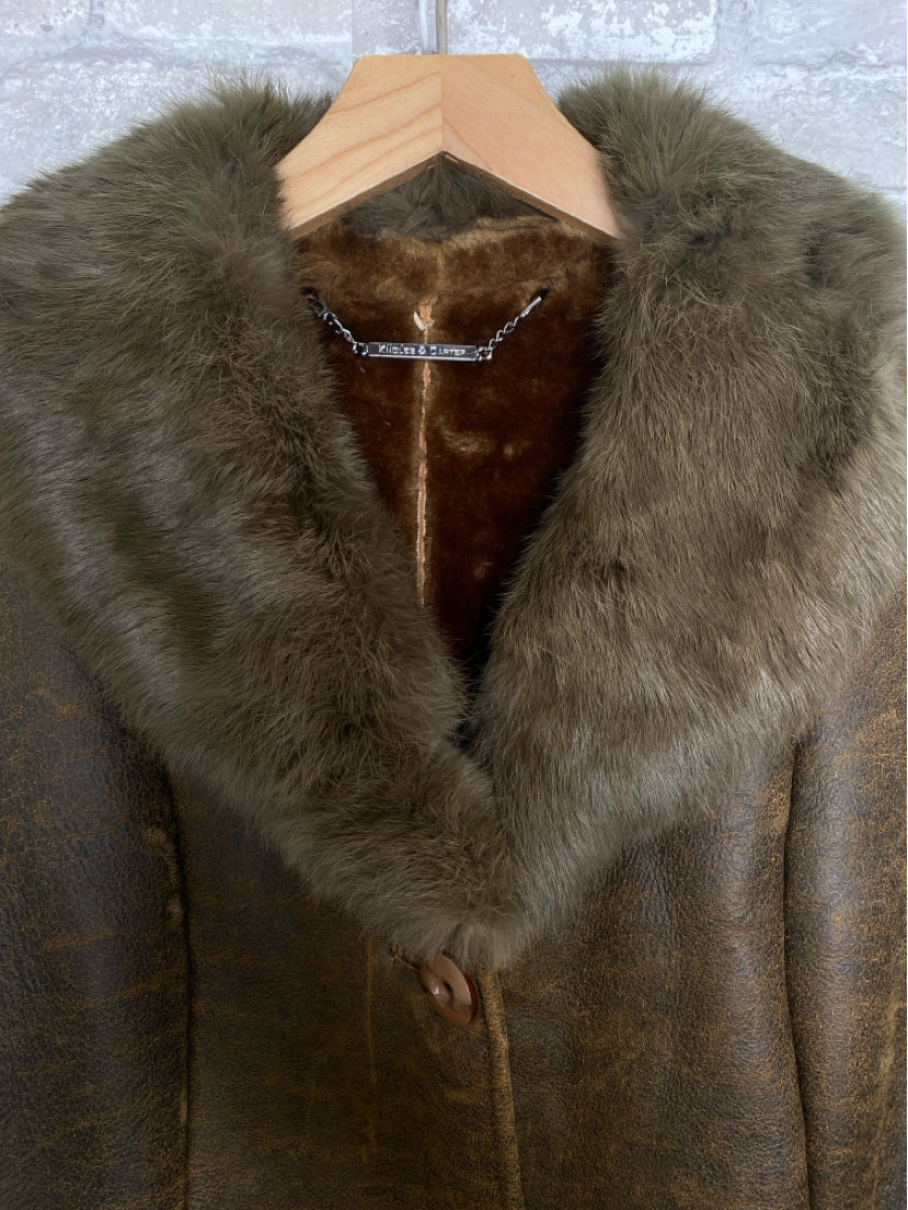 Knoles & Carter Size XL Brown Coat