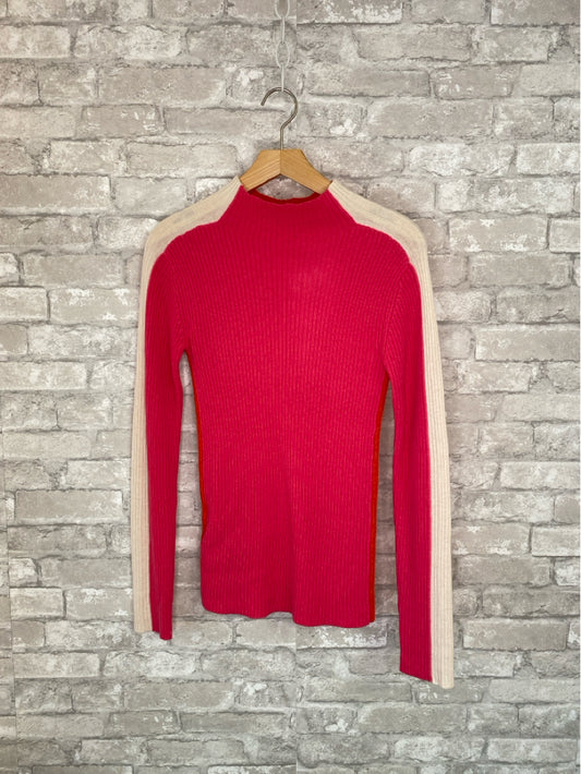 Villagallo Size XS Pink/Orange/White Sweater