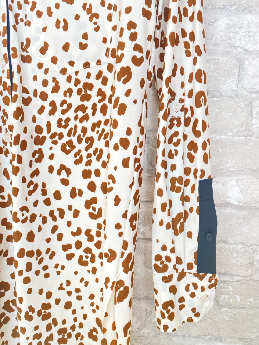 Lysse Size XS white/brown Button Down