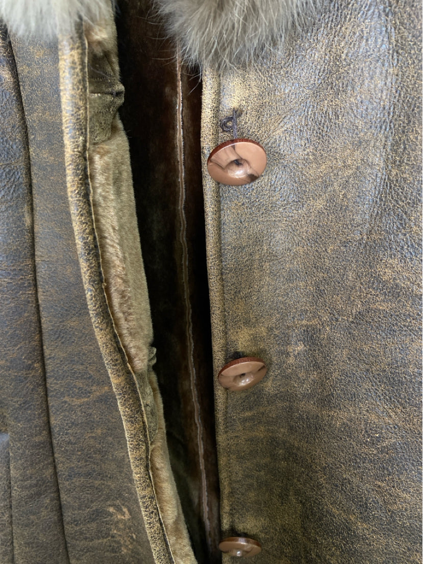 Knoles & Carter Size XL Brown Coat