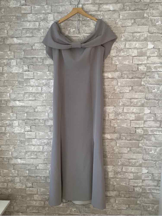 Daymor Size L/14 Grey Taupe Gown/Evening Wear