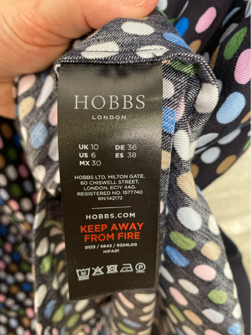 Hobbs Size S/6 Navy/Multi Dress