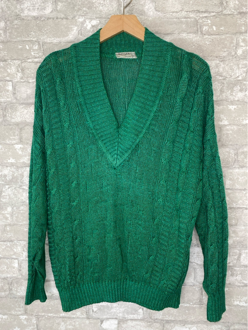 Jaeger Size M/29 Emerald Green Sweater