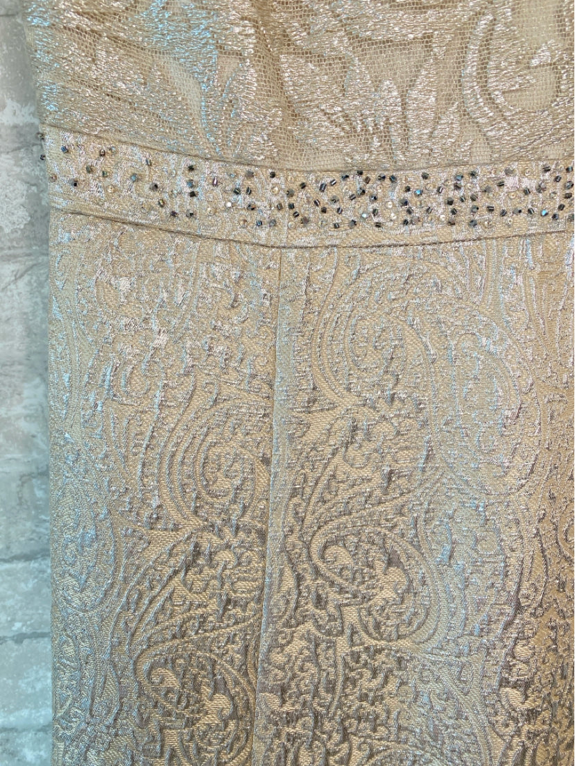 Kay Unger Size S/4 Champagne Dress