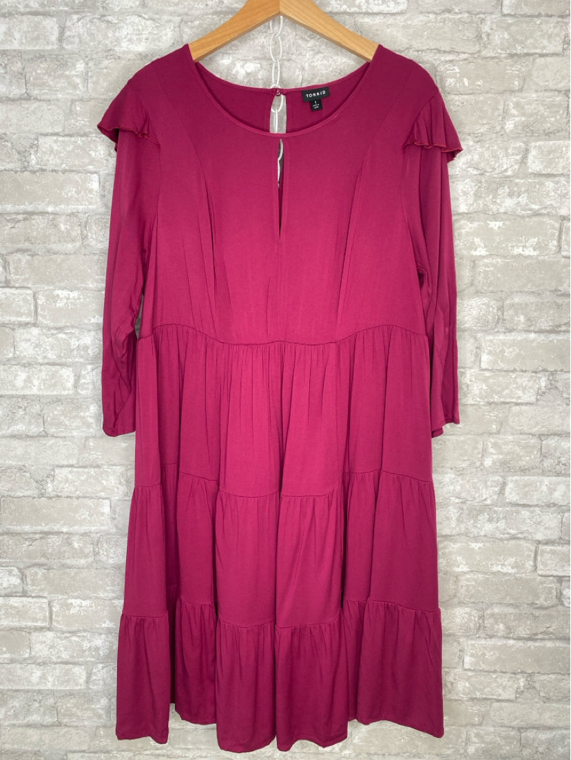 Torrid Size 1X/1 Wine Dress