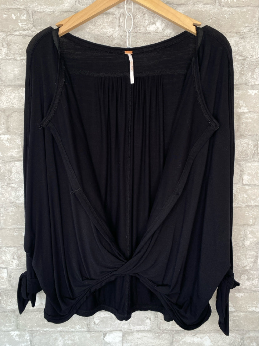 Free People Size L Black Shirt