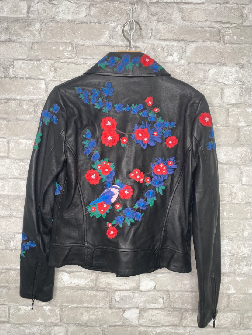 Elie Tahari Size XS black/red/blue Jacket