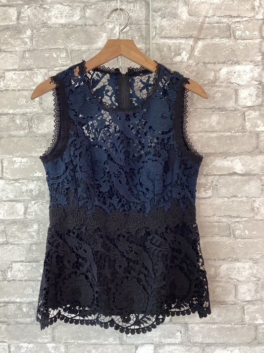 Nanette Lepore Size S/6 Black/Navy Blouse