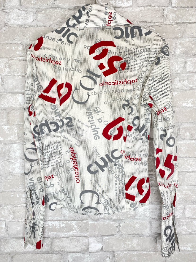 San francisco Size S White, Gray, Red Shirt