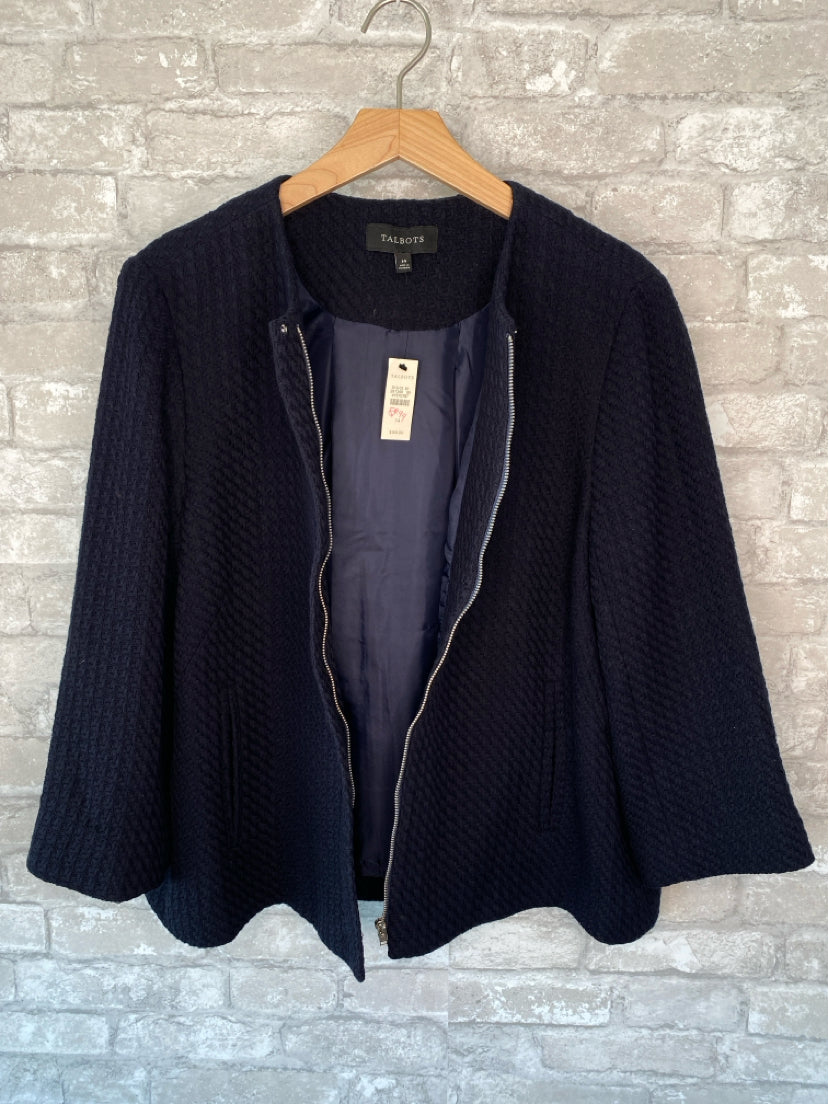 Talbots Size L/14 Navy Jacket