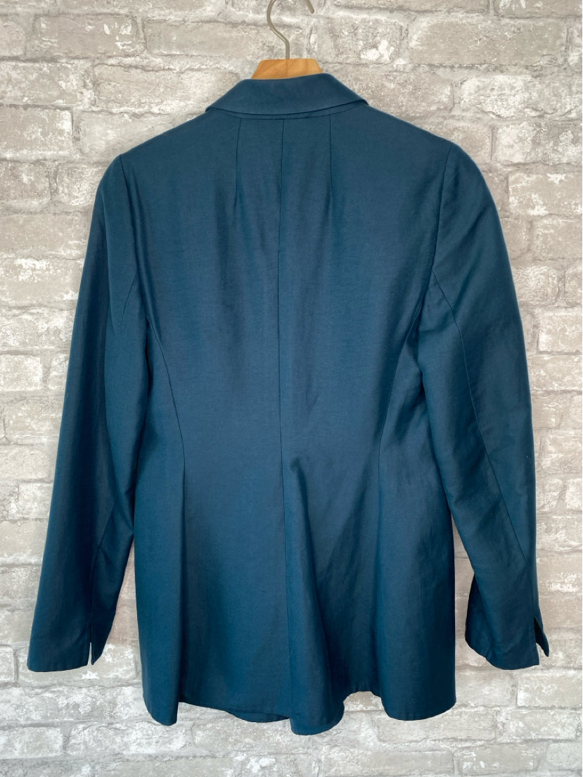 Bergdorf Goodman Size M/8 marine blue Blazer