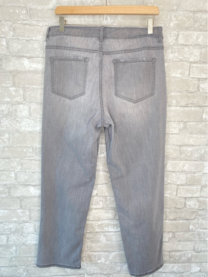 LOGO Lori Goldstein Size M/10 light grey Jeans