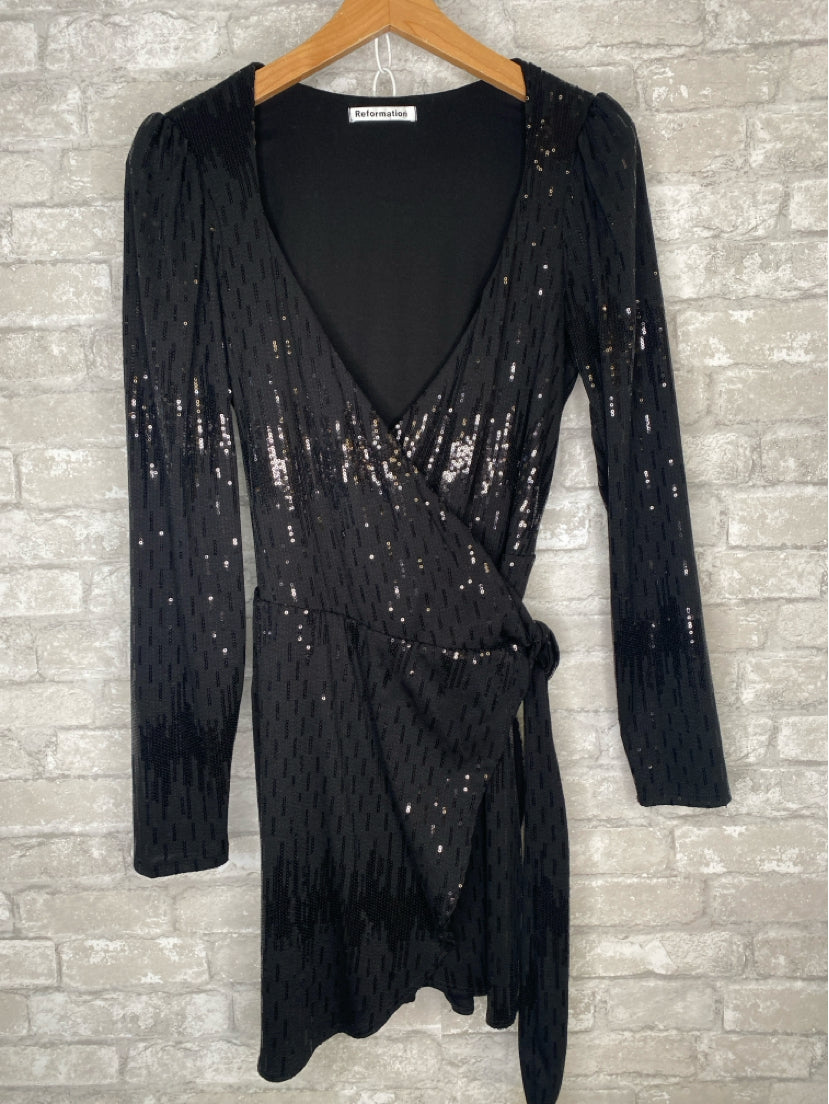 reformation Size M Black Dress