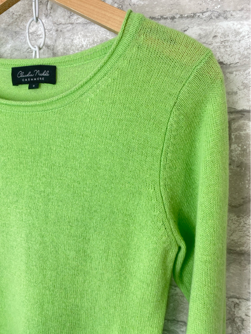 Claudia Nichole Size S Chartreuse Sweater