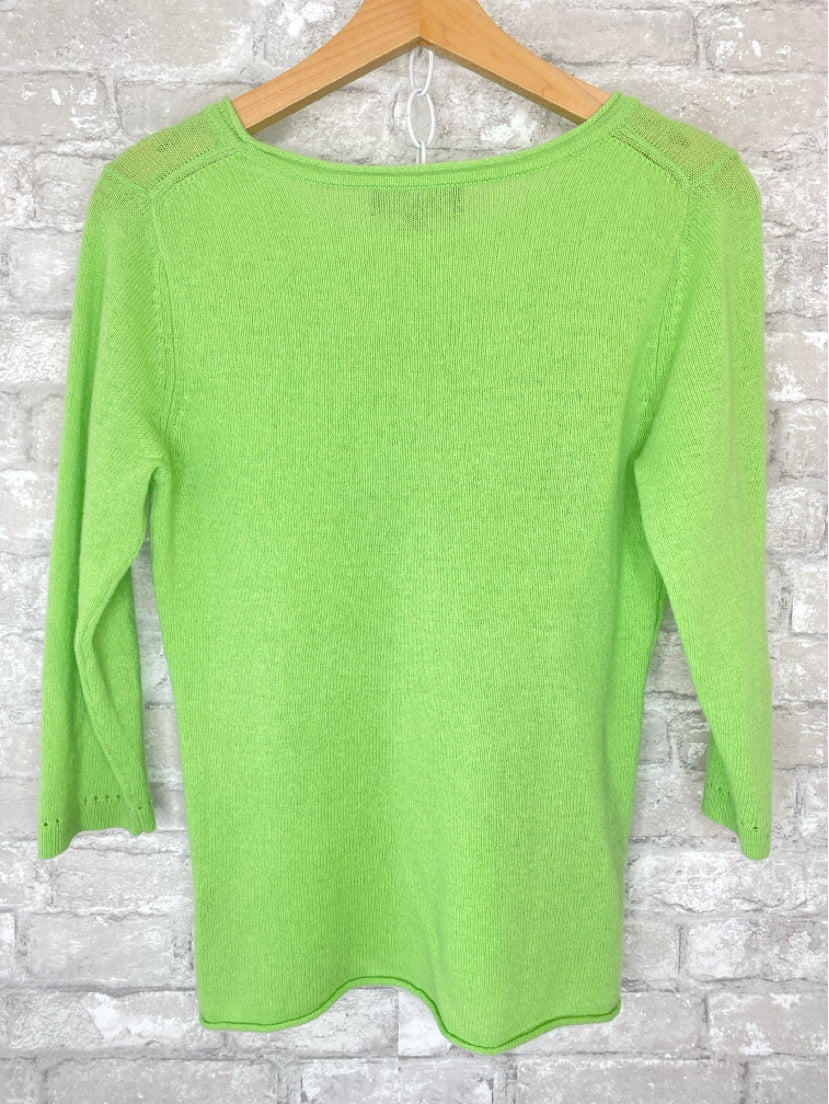 Claudia Nichole Size S Chartreuse Sweater