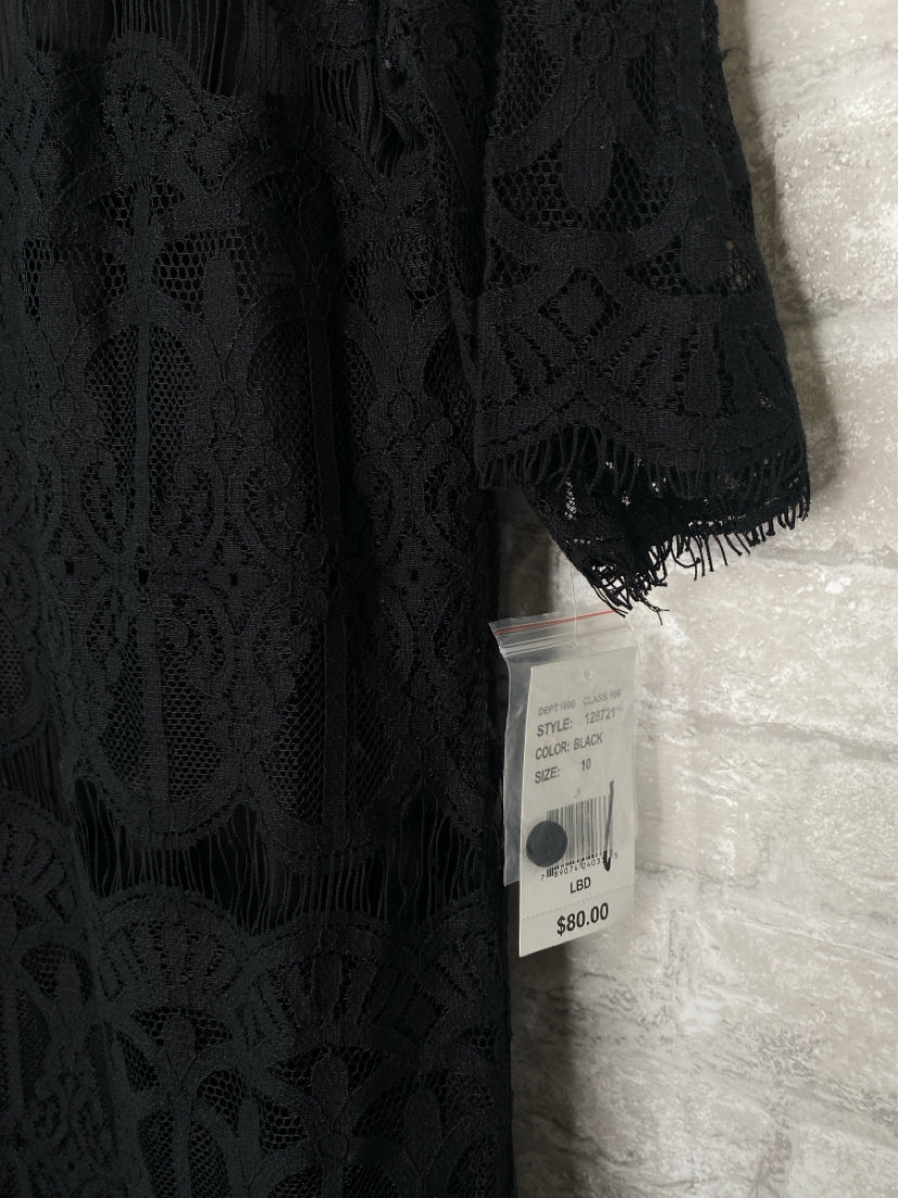 Ronni Nicole Size M/10 Black Dress