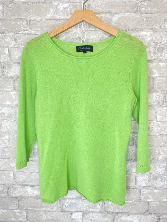 Claudia Nichole Size S Chartreuse Sweater